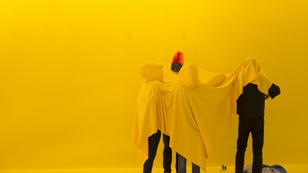 Rhona Byrne, Huddle tests, Installation view, Temple Bar Gallery + Studios. Photo: Kasia Kaminska