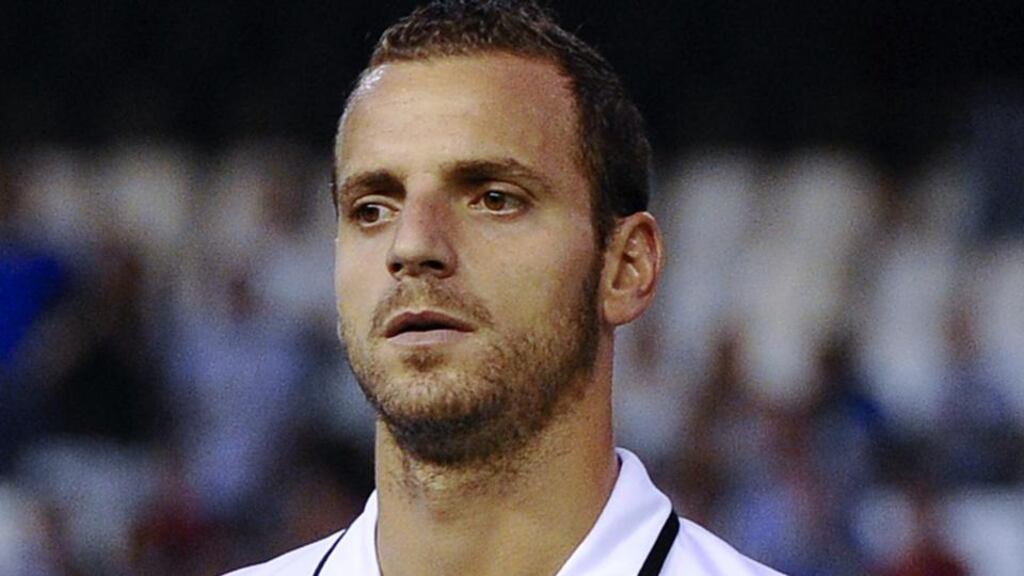 Roberto Soldado has 11 caps for Spain and scored 30 goals in 46 appearances for former club Valencia during the last La Liga season. Photograph: Getty.