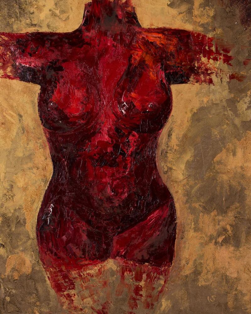 A Red Torso by Susan Cronin (Lot 82, €800-€1,200)