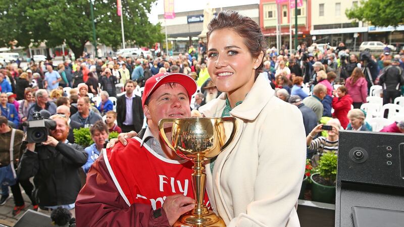 In 2015 Michelle Payne became the first woman jockey to win the Melbourne Cup. Photo: Scott Barbour/Getty Images
