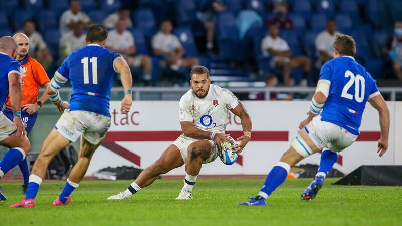 Worcester’s Ollie Lawrence looks like he could cover the absence of Manu Tuilagi for England. Photograph: Giampiero Sposito/Getty Images