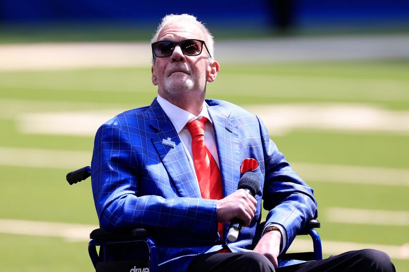 Jim Irsay developed hip and back problems that led to an addiction to painkillers. Photograph: Justin Casterline/Getty Images
