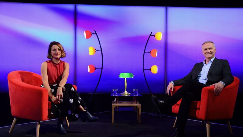 Sorcha Pollak with Dáithí Ó Sé