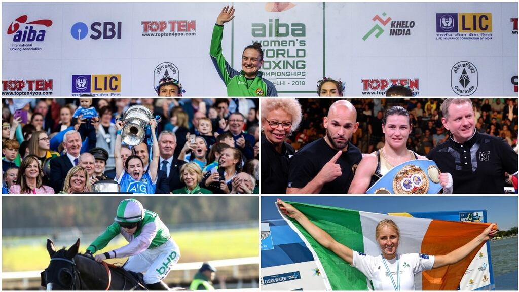 Kellie Harrington, Sinéad Aherne, Katie Taylor, Rachael Blackmore and Sanita Puspure.