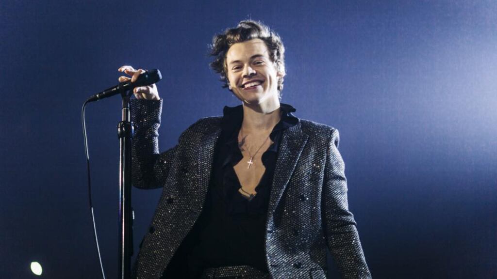Harry Styles is at the 3Arena on Monday. Let the screaming begin. Photograph: Hélène Marie Pambrun/Getty Images
