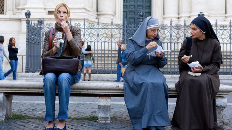 Playing Gilbert: Julia Roberts in the film of Eat Pray Love. Photograph: François Duhamel/Columbia Pictures