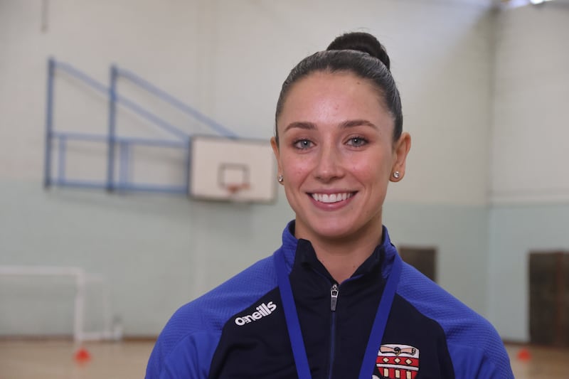 Recruit garda Sinéad Roche at the Garda training college in Templemore. Photograph: Ronan McGreevy