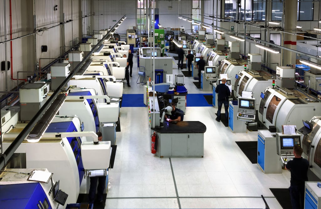 Inside ATA's facility at the IDA Business & Technology Park in Killygarry, Co Cavan. The company employs about 170 staff there.