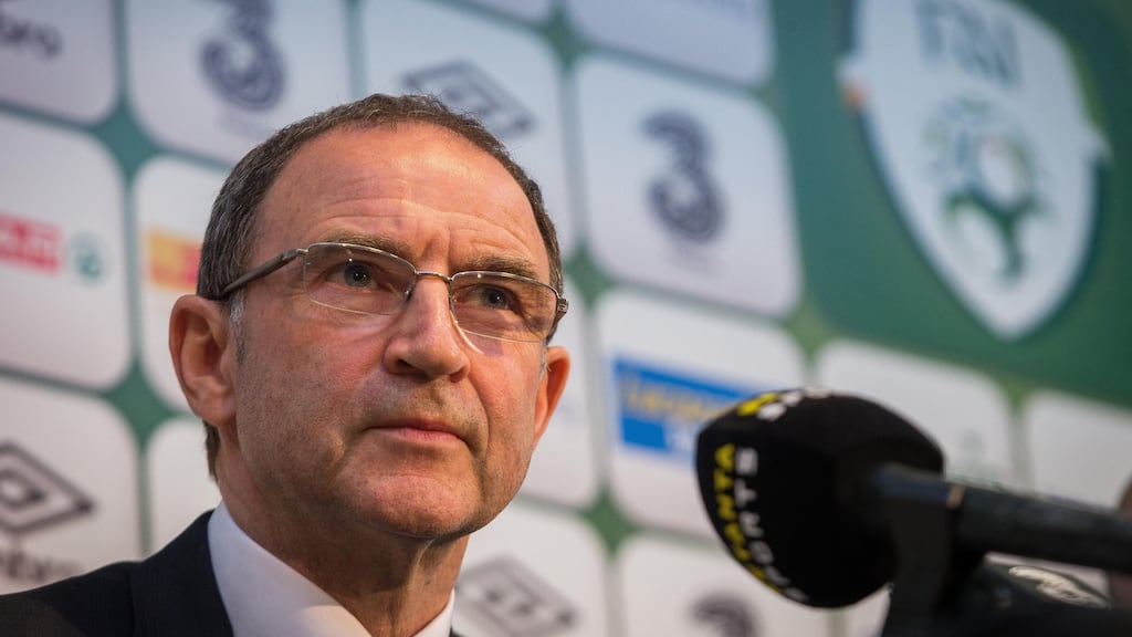 Martin O’Neill on Shane Long: “The goal against Germany has given him an enormous lift.” Photograph: Ryan Byrne/Inpho