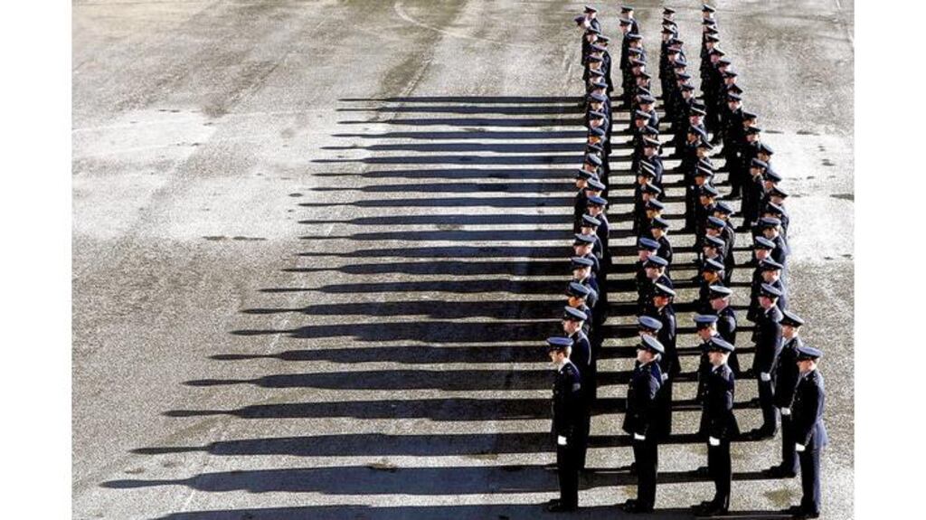 A Garda graduation ceremony in the Garda College at Templemore, Co Tipperary. A significant number of cases relate to claims for psychological harm suffered by gardai over the risk of contracting disease from infected drug addicts.
