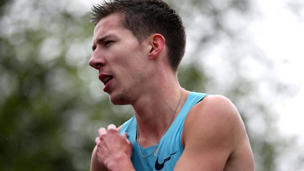 Ireland’s Paul Robinson has already ran inside the qualifying time of 3:39.30 for the 1,500m in European Championships but is not yet assured of qualificiation. Photograph: Inpho.