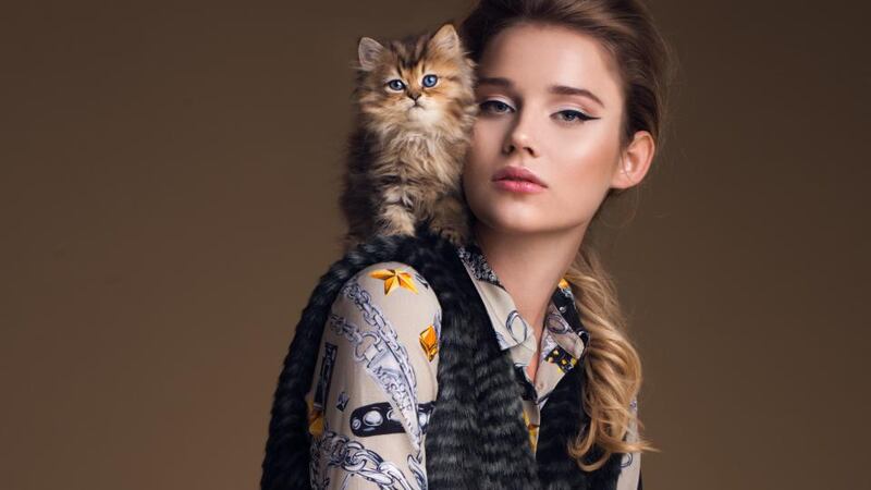 Blouse, €250, Love Moschino, Gilet, €149, Sisley, Arnotts