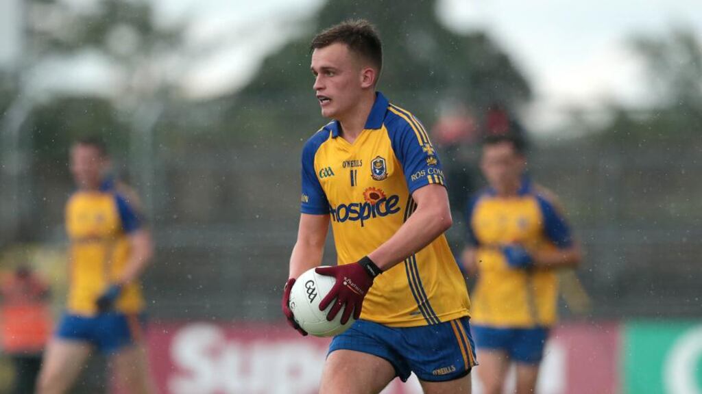 Enda Smith scores a first-half hat-trick for Roscommon. Photograph: Inpho