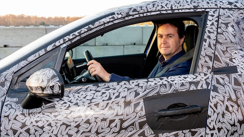 Michael McAleer in the Renault Clio track car