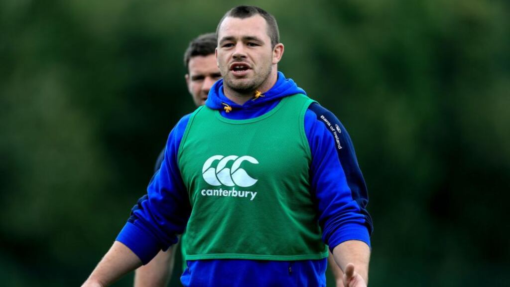 Cian Healy has been ruled out of action for at least three to four weeks with a ‘significant hamstring tear’. Photograph: Ryan Byrne / Inpho