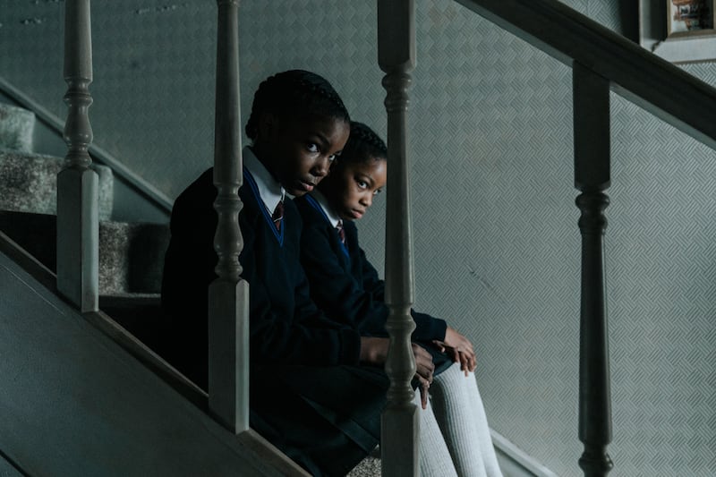 Leah Mondesir-Simmonds as young June and Eva-Arianna Baxter as young Jennifer in The Silent Twins. Photograph: PA Photo/Focus Features, LLC/Jakub Kijowski