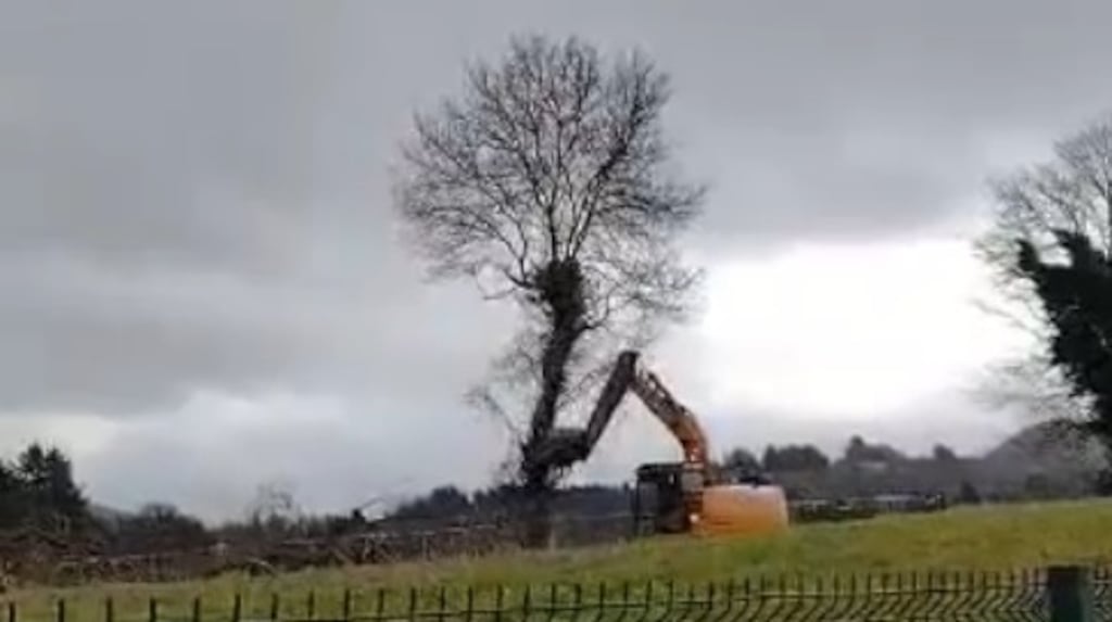 A still from the video posted by Save Enniskerry