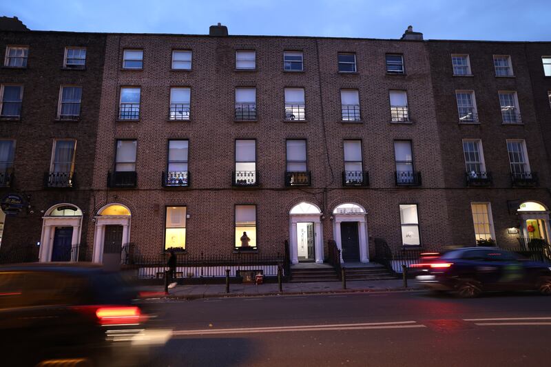 Horizon House on Gardiner Street, Dublin, used to be Georgian Court direct provision centre, and now provides homeless accommodation for families. Photograph: Dara Mac Dónaill