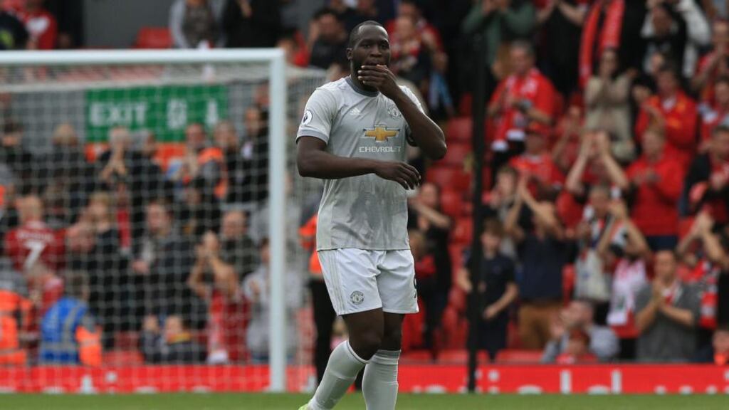 Manchester United’s Romelu Lukaku claims his consolation goal in the 2-1 Uefa Super Cup defeat by Real Madrid in August demonstrated his pedigree against the strongest sides. Photograph: PA
