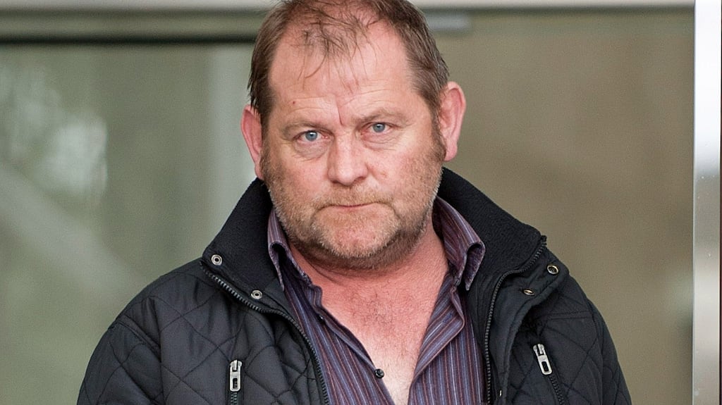 Cyril McGuinness leaving Dublin District Court, October 2014. Photograph: Collins Courts.