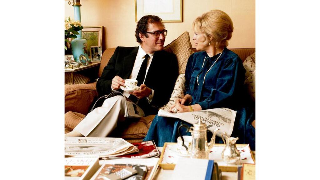 Home is where the heart is: Harold Pinter and Antonia Fraser in May 1985. Photograph: David Montgomery/Getty Images