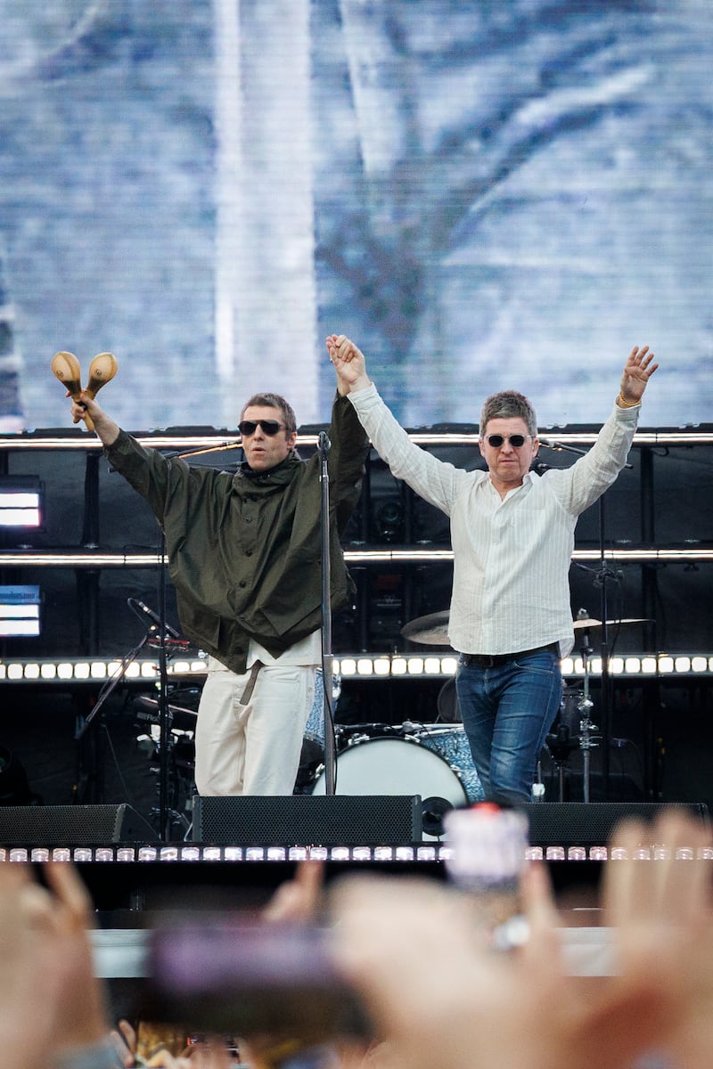 Oasis play the first of two nights at Croke Park in August. Photograph: Dan Dennison