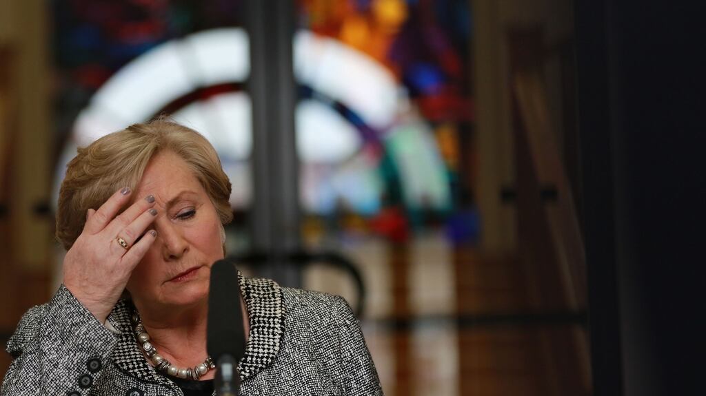 Tánaiste Frances Fitzgerald was forced to correct the Dáil record after claiming the Ceann Comhairle had allowed a deadline extension for the nomination of Leas Ceann Comhairle. Photograph: Nick Bradshaw/The Irish Times