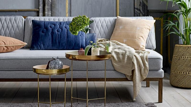 Marble effect paint work, and tables by Beaumonde