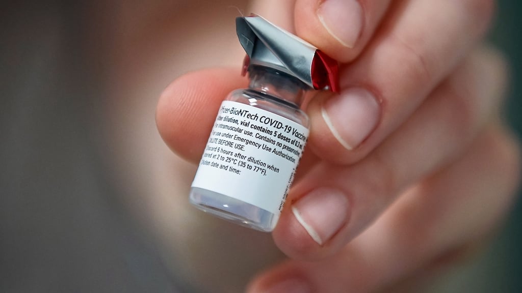 Prof Brian MacCraith, chair of the State’s Covid-19 taskforce, said the issue of increasing the gap between vaccine doses had been discussed by the group in recent days. Photograph: Adam Warzawa/EPA