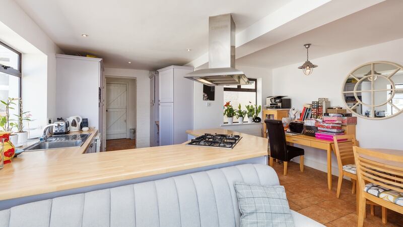 Dining and living area.