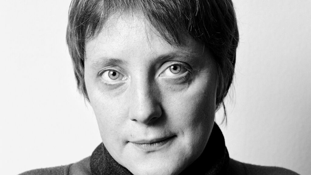 The first portrait of Angela Merkel by Herlinde Koelbl, in 1991