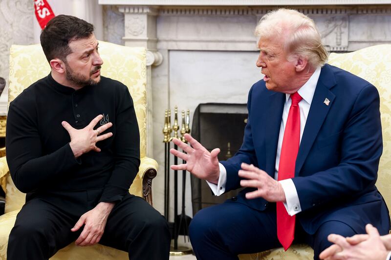 Cast your mind back to the nauseating display between Trump, JD Vance and Volodymyr Zelenskiy in the White House. Photograph: Jim Lo Scalzo/EPA/Bloomberg