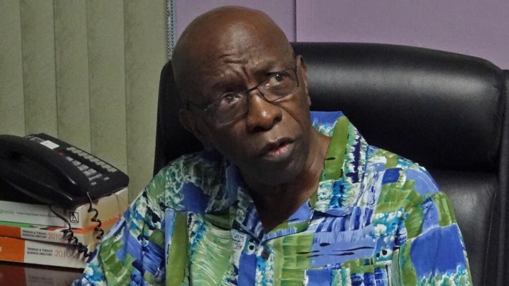 Jack Warner: paid his deputy Chuck Blazer $750,000 out of the $10m payment that was officially destined for the CFU as a legacy programme to support football in the Caribbean. Photograph: Diego Urdaneta/AFP/Getty Images