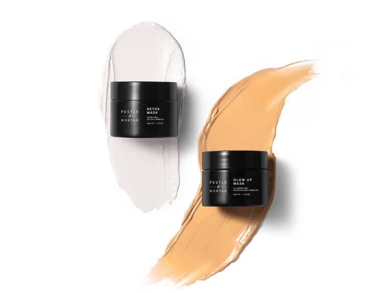 Pestle & Mortar Glow Up Mask and Detox Mask (€28 each from pestleandmortar.com)
