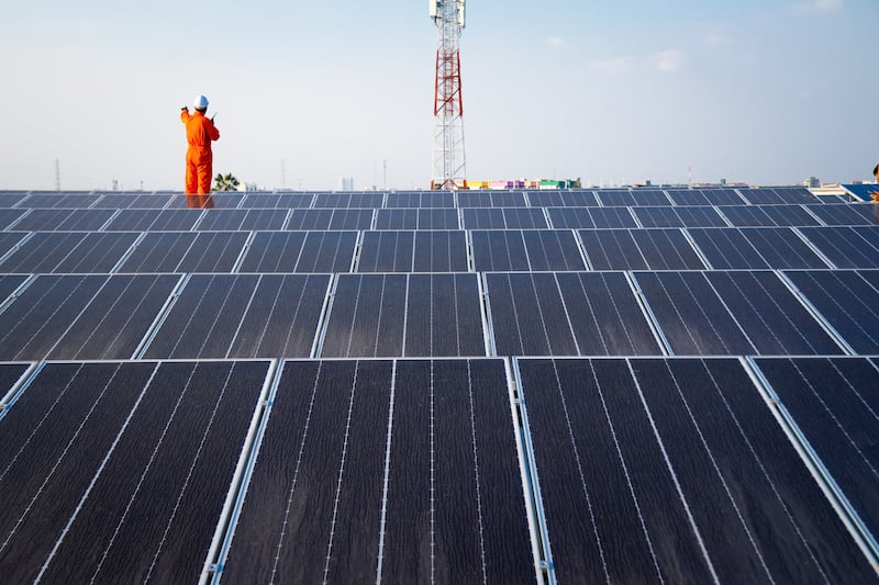 A large number of businesses are investing in on site solar, either on the roof or adjacent ground.