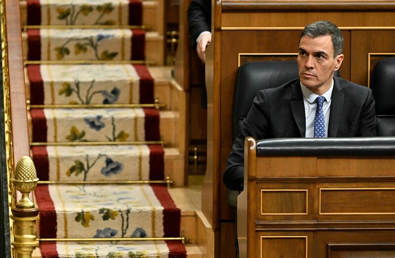 The reliance of the Socialist Sánchez on nationalist parties has been a target for the PP. Photograph: by Javier Soriano/AFP via Getty Images