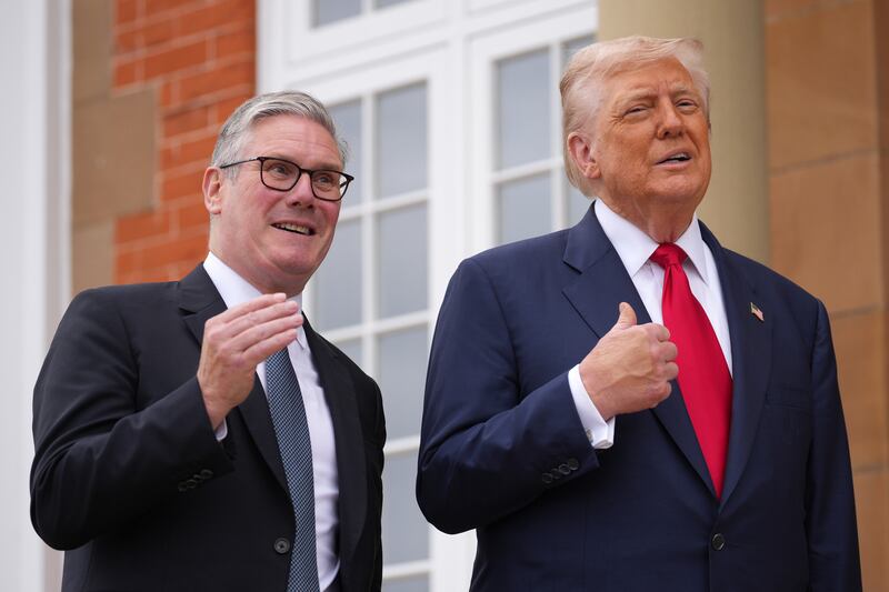 Britain has adopted Ireland’s old role, sycophantically courting an American president with some of its blood in his veins. Photograph: Christopher Furlong/ Getty Images)