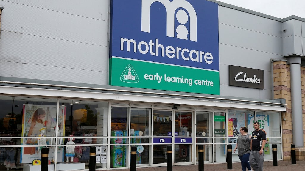 Shares in Mothercare fell as much as 9.4 per cent on Thursday. Photograph: Reuters