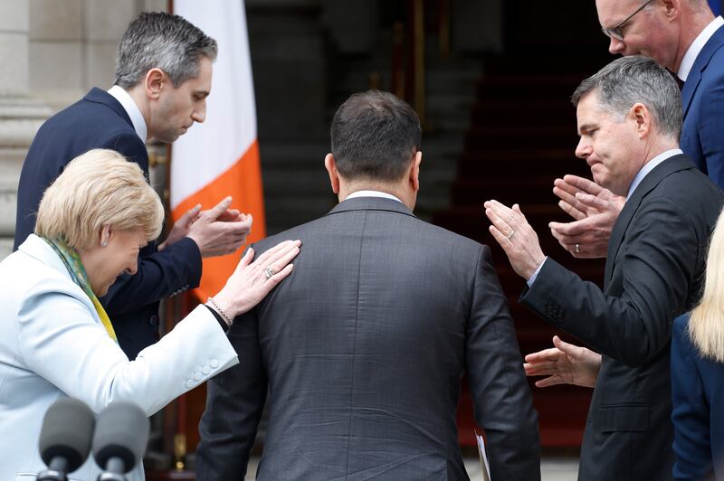 Leo Varadkar announced he was stepping down in March. Photograph: Nick Bradshaw/PA