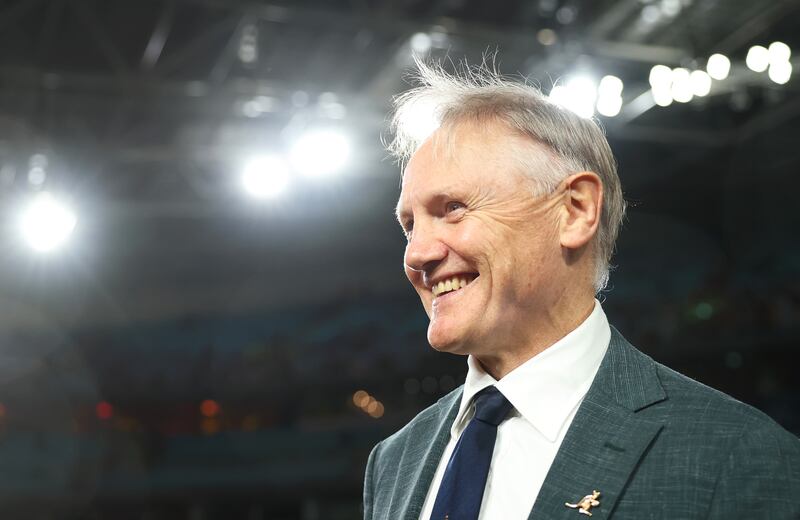 Wallabies head coach Joe Schmidt after Australia's win against the Lions in the final Test of the series. Photograph: Cameron Spencer/Getty Images