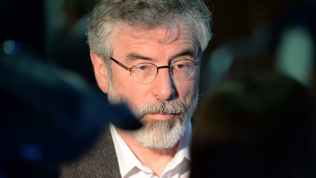 Sinn Féin leader Gerry Adams has called for the reopening of the 1970s ‘Hooded Men’ case. Photograph: Eric Luke/The Irish Times