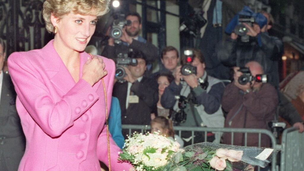 Princess Diana in Paris in 1992. Photograph: Vincent Amalvy/AFP/Getty Images.