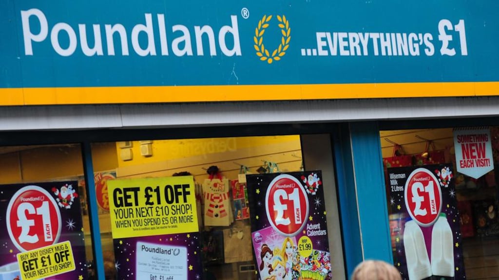 Poundland has about 600 stores in the UK, Ireland and Spain and plans 60 new shops a year over the next two years in the UK and Ireland. Photograph: Rui Vieira/PA Wire