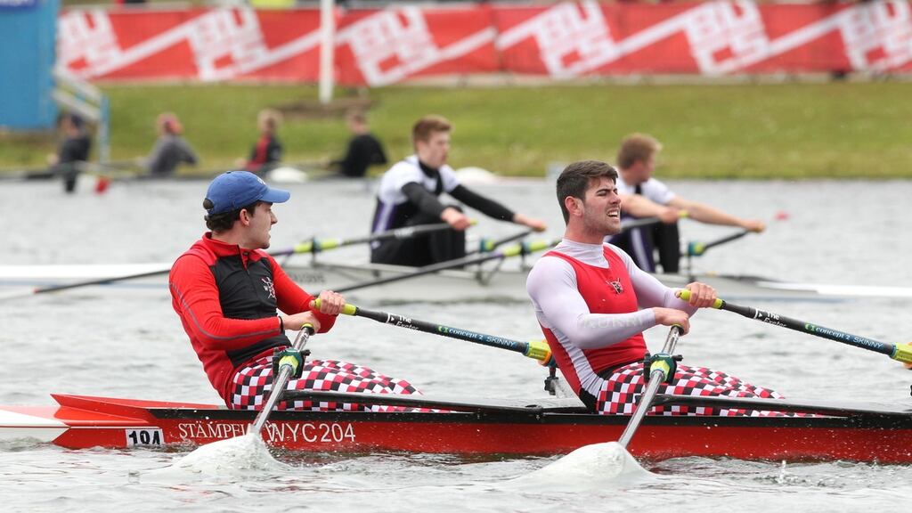 Competitors at the European Universities Rowing Championships in Subotica, Serbia