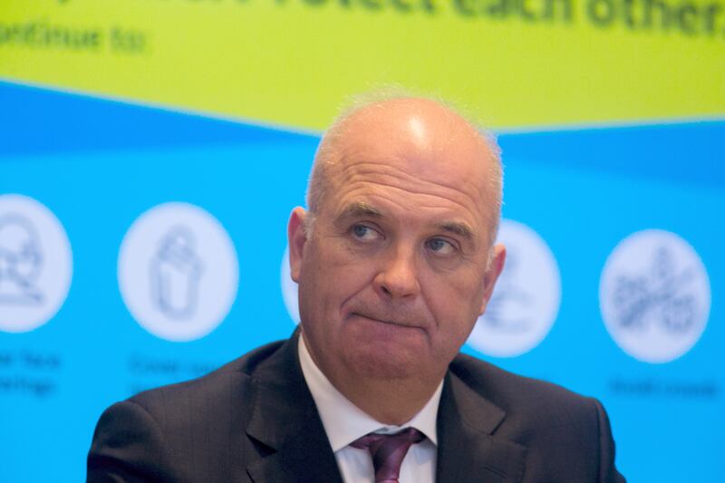 Dr Tony Holohan at one of many Covid-19 media briefings during the pandemic. Photograph: Gareth Chaney /Collins Photos