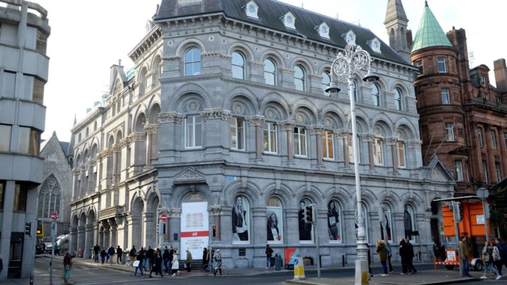 The new H&M store will open on to College Green and Andrew Street. Photograph: Cyril Byrne
