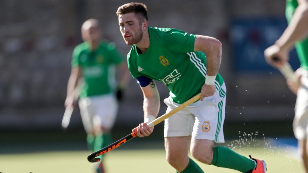 Shane O’Donoghue scored twice in the first leg of the Olympic qualifier against Canada in Vancouver. Photograph: Laszlo Geczo/Inpho