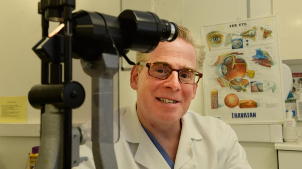 Dr Mark Cahill at the Royal Victoria Eye and Ear Hospital,  Dublin. Photograph: Cyril Byrne