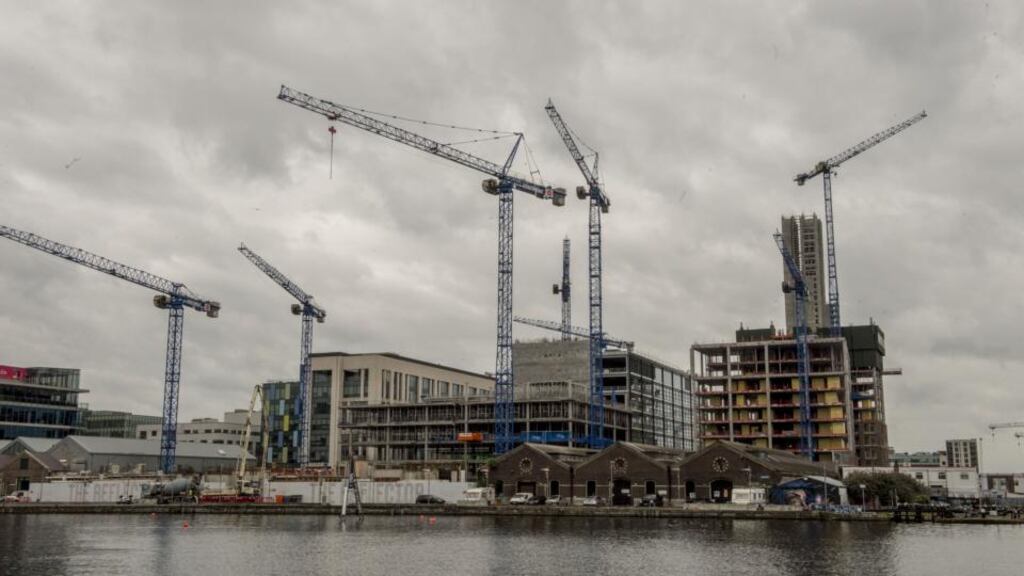 Grand Canal Dock in Dublin. Land prices are rising rapidly in response to the increased sale price for housing. Photograph: Brenda Fitzsimons