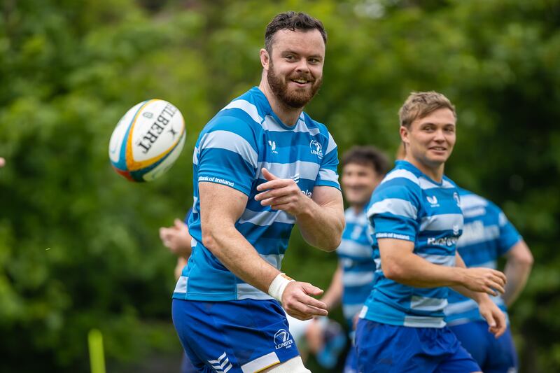 James Ryan in training: the towering lock returned to competitive action as a 50th-minute replacement against Zebre and is in line for a starting berth against Glasgow. Photograph: Morgan Treacy/Inpho